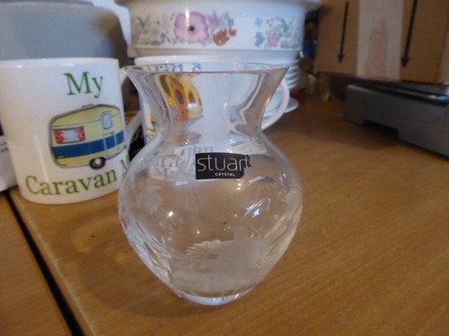 Stuart crystal pattern vase - stuart,