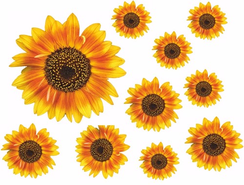 Sunflower decals car - sunflower,