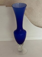 Vintage Cobalt Blue Art Glass