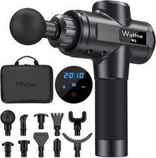 Wattne Cordless Muscle Massage Gun - Deep Tissue Percussion Massager - Portable 