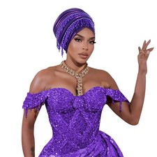 African Gele Tassels Head Wrap