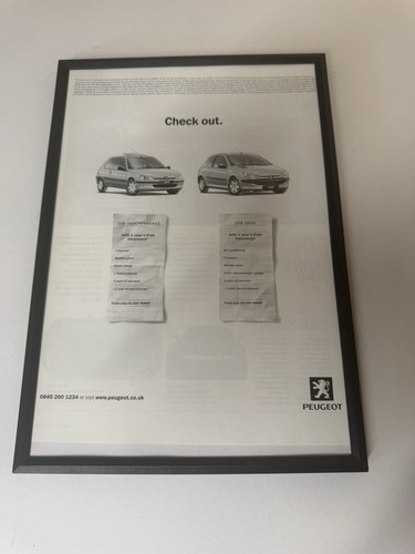 Framed peugeot 206 - framed,