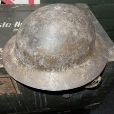 Original WW1 British Brodie Rimless Helmet with Original Paint and Strap 