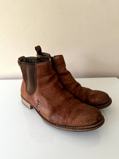 Men's Caterpillar Chelsea Boots, Size 10, Tan, Vintage Look.