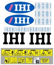 Decal Sticker set for: 1.5 to 1.9 ton IHI Mini Diggers Bagger Pelle Autocollant