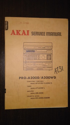 Akai pro a200d - wd, service