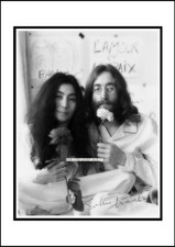 John Lennon, Autographed, Cotton Canvas Image. Limited Edition (JL-1)