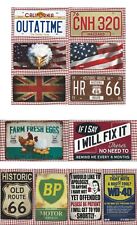 Metal Signs, License Plate, Americana, Route 66, American Flag, Arizona, Hawaii