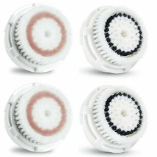2 Radiance + 2 Sensitive Facial Brush Head Replacements Fit Clarisonic MIA 1,2,3