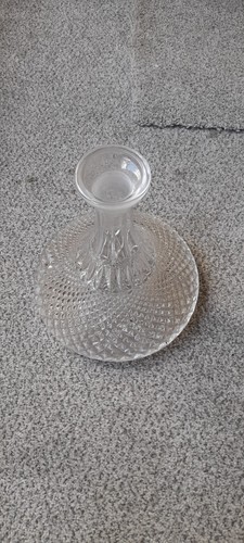 Heavy crystal cut - glass, ships