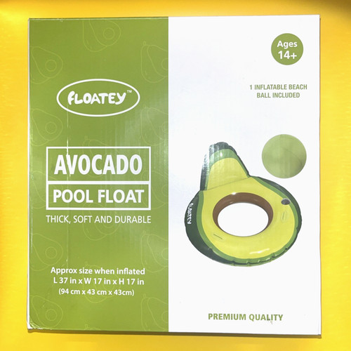 Inflatable avocado pool float - pool,