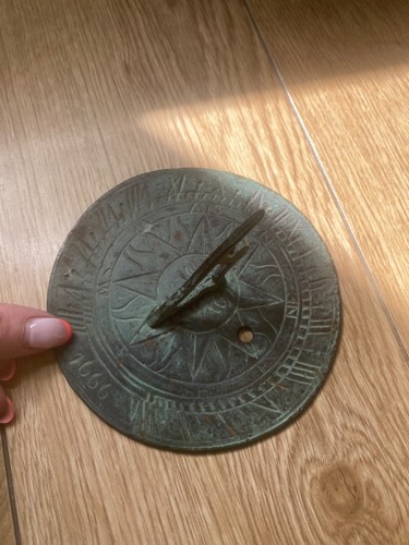 Antique small dated - antique, sundial
