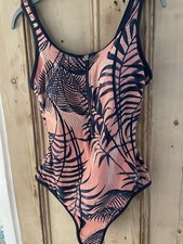 M&S Swimming Suit 14 Navy Pink