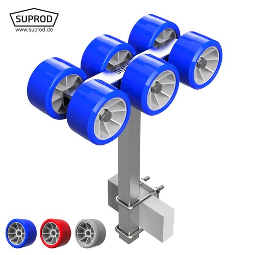 Fold rolls launching trolley - rolls,