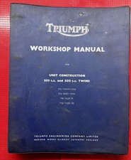 Original Triumph 350 & 500 Twins 3TA 5TA T90 T100 Shop Service Repair Manual