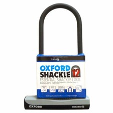 Oxford Essential Shackle 12 Bike D Lock 310mm Motorbike Cycle Security - LK331