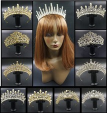 Wedding Silver & Gold Bridal Tiara Rhinestone Crystal Crown  Prom Hair Headband