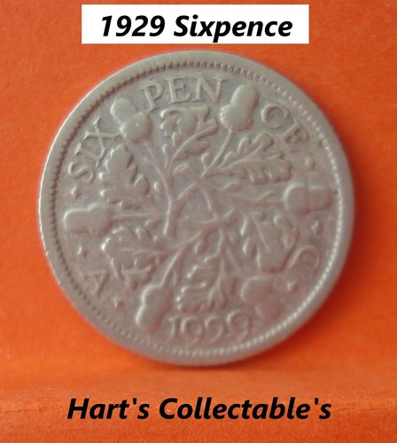 Silver sixpence from - from, 1845