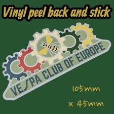 Vespa wasp cog Vinyl stick on
