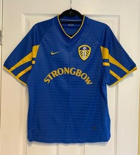 Vintage Nike Leeds United Official Away Kit Shirt 2001-2003, Strongbow - S