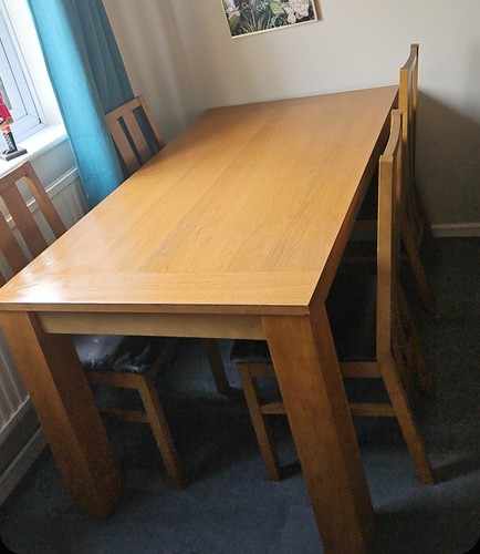 Table and chairs - table,