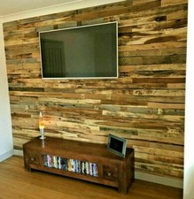 1m² Reclaimed Rustic Pallet Wood Walls Cladding Recycled Timber Planks / Boards