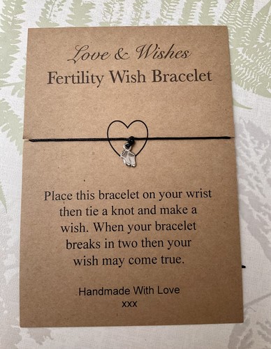 Fertility wish bracelet feet - fertility, bracelet/