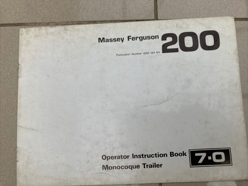 Massey ferguson mf200 operator - ferguson,