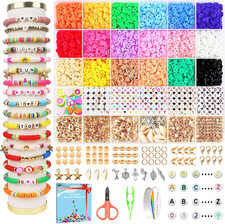 5300 Pcs Clay Beads Bracelet Kit DIY Jewellery Making Set with Charms for Girls