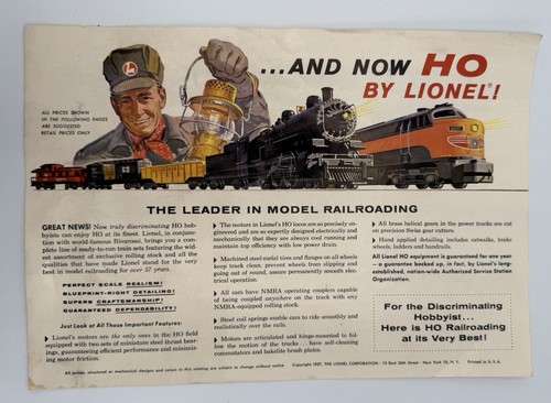 Lionel train brochure and - train,