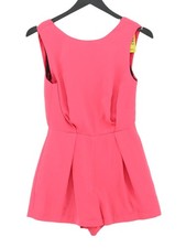 Topshop Women's Playsuit UK 6 Pink Polyester with Cotton, Nylon Playsuit