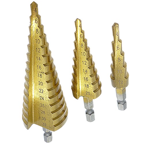 Step drill cone - drill, cutter