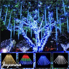 LED Meteor Shower Rain Lights Falling Drop Icicle Christmas Curtain Party Decor