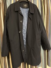 Harry Brown London Men’s Deep Blue  Trench Coat 2XL  Warm And Light