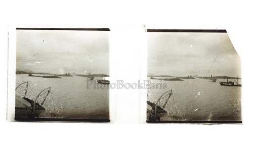 Vintage glass plates stereo - glass,
