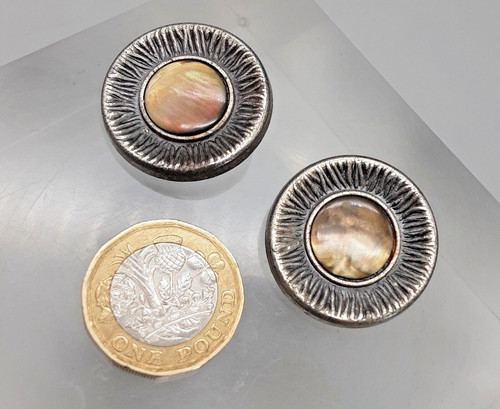 Vintage pewter tone metal - pewter-tone,