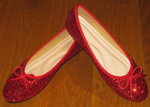 Red glitter dorothy wizard - wizard, of