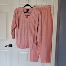 100% Silk Pink Cable Knit