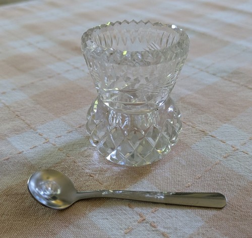 Cut glass salt - salt, /