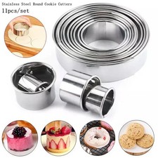 11Pcs Round Cookie Cake Cutter