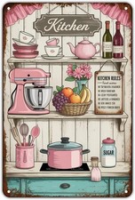 Vintage Kitchen Tin Metal