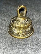 Antique Brass Agnus Pelicanus Leo Aquila Decorative Sanctuary Temple Bell