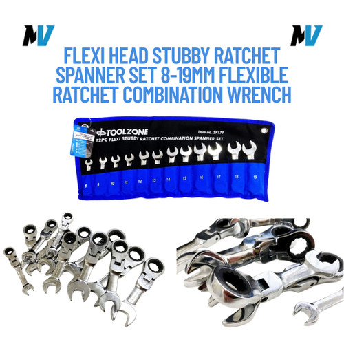 Flexi head stubby ratchet - stubby,