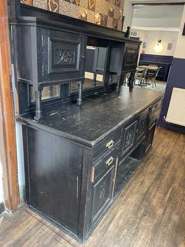 Old dresser unit carved looks - unit,