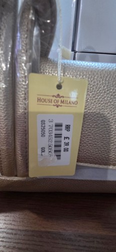 Faux leather handbag house - leather, by