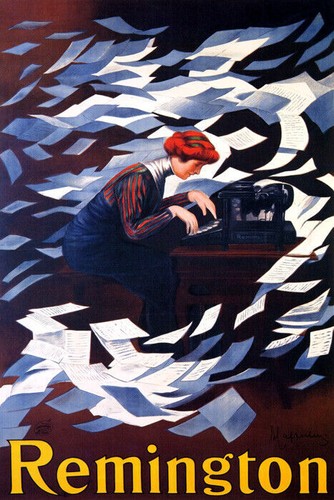 Remington typewriter woman - remington,
