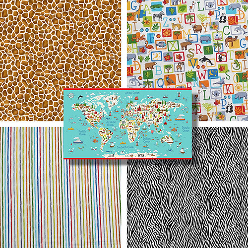 Around the world abc print - abc,