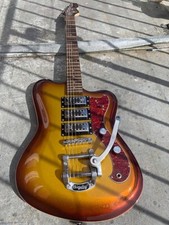 Italia Modena Guitar Gold sparkle   MINT   RARE   STUNNING   offset / Bigsby