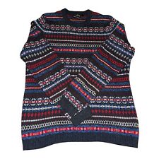Topman Festive Christmas Jumper Men’s Navy  Sweater Knitted Large