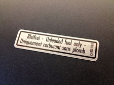 T3 MV Westfalia Unleaded Fuel